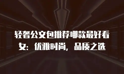 轻奢公文包推荐哪款最好看女：优雅时尚，品质之选