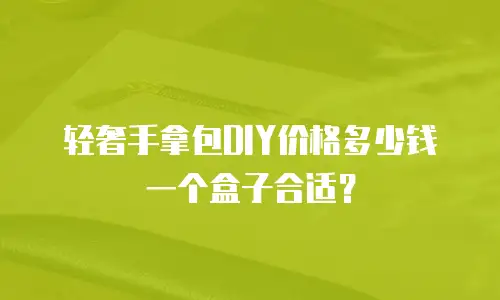 轻奢手拿包DIY价格多少钱一个盒子合适？