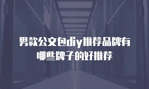男款公文包diy推荐品牌有哪些牌子的好推荐