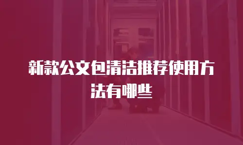 新款公文包清洁推荐使用方法有哪些
