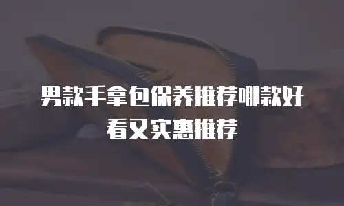 男款手拿包保养推荐哪款好看又实惠推荐