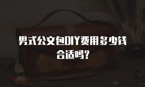 男式公文包DIY费用多少钱合适吗？