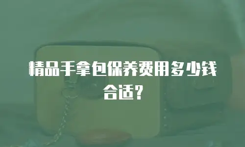 精品手拿包保养费用多少钱合适？
