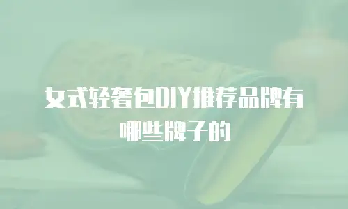 女式轻奢包DIY推荐品牌有哪些牌子的