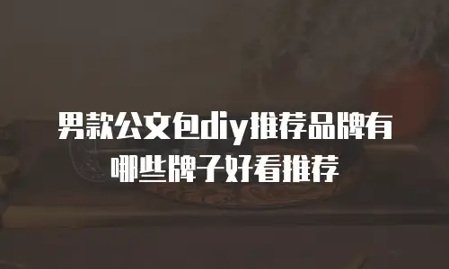 男款公文包diy推荐品牌有哪些牌子好看推荐