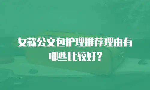女款公文包护理推荐理由有哪些比较好？