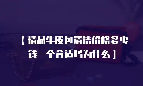 【精品牛皮包清洁价格多少钱一个合适吗为什么】