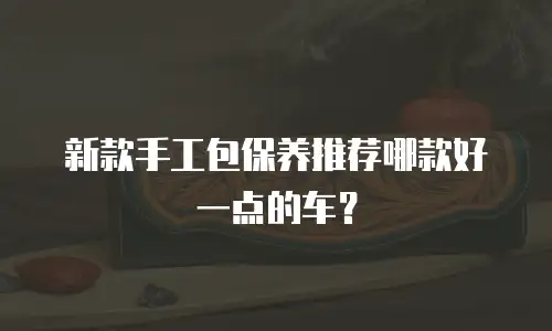 新款手工包保养推荐哪款好一点的车？