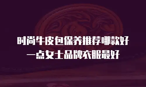 时尚牛皮包保养推荐哪款好一点女士品牌衣服最好