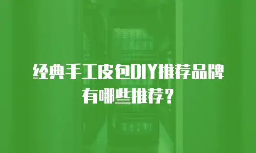 经典手工皮包DIY推荐品牌有哪些推荐？