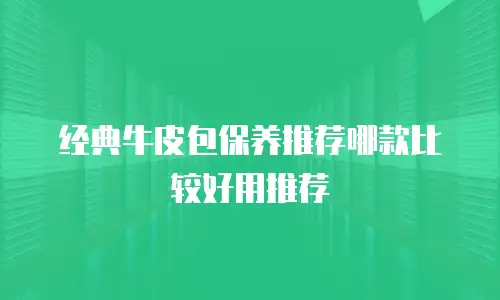 经典牛皮包保养推荐哪款比较好用推荐