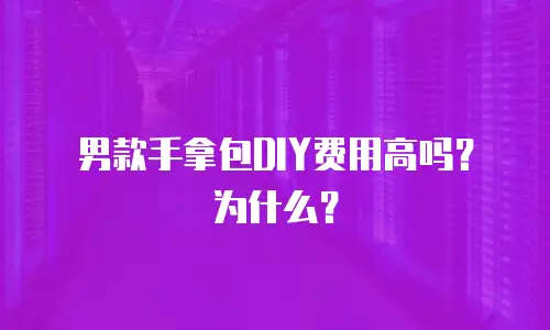 男款手拿包DIY费用高吗？为什么？