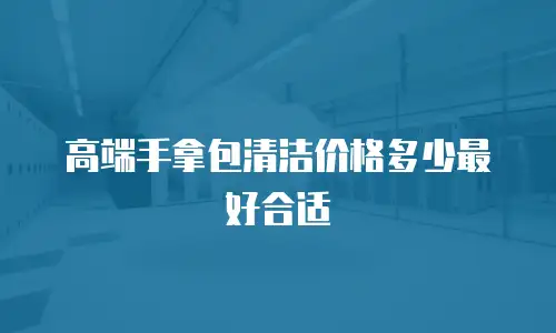 高端手拿包清洁价格多少最好合适