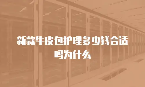 新款牛皮包护理多少钱合适吗为什么