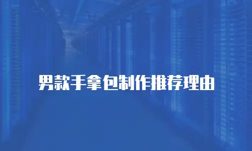 男款手拿包制作推荐理由