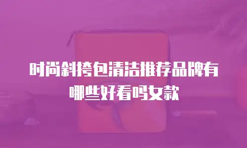 时尚斜挎包清洁推荐品牌有哪些好看吗女款