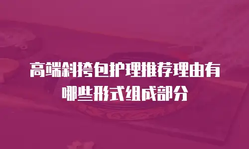 高端斜挎包护理推荐理由有哪些形式组成部分