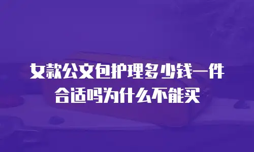 女款公文包护理多少钱一件合适吗为什么不能买