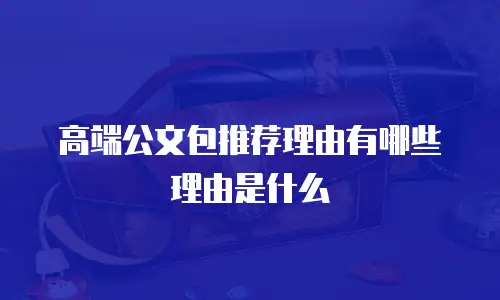 高端公文包推荐理由有哪些理由是什么