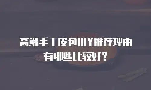 高端手工皮包DIY推荐理由有哪些比较好？