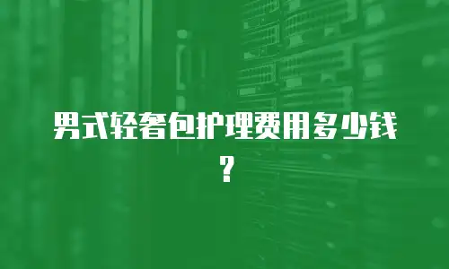 男式轻奢包护理费用多少钱？