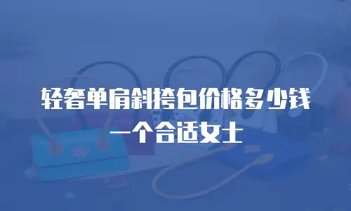 轻奢单肩斜挎包价格多少钱一个合适女士