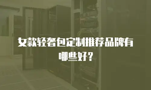 女款轻奢包定制推荐品牌有哪些好？