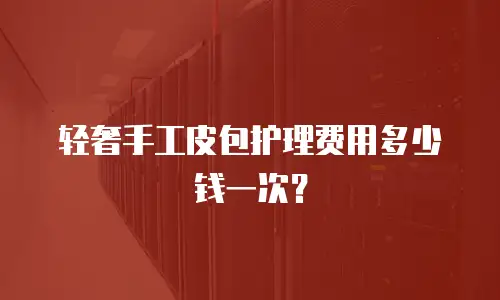 轻奢手工皮包护理费用多少钱一次？