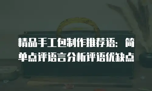 精品手工包制作推荐语：简单点评语言分析评语优缺点