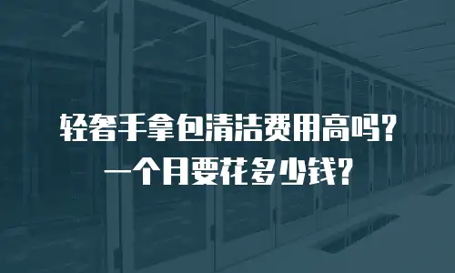 轻奢手拿包清洁费用高吗？一个月要花多少钱？