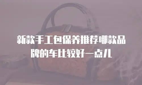新款手工包保养推荐哪款品牌的车比较好一点儿