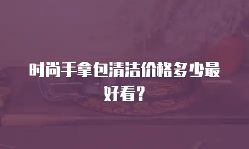 时尚手拿包清洁价格多少最好看？