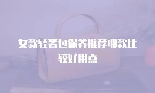 女款轻奢包保养推荐哪款比较好用点