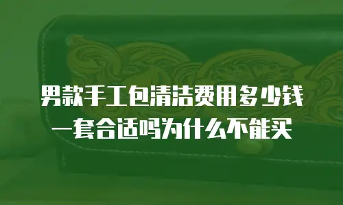 男款手工包清洁费用多少钱一套合适吗为什么不能买
