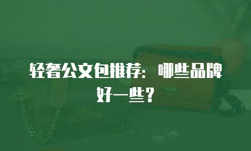 轻奢公文包推荐：哪些品牌好一些？