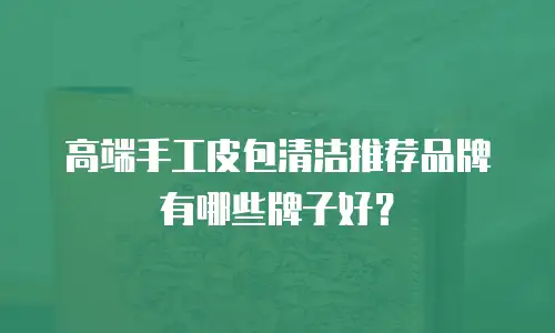 高端手工皮包清洁推荐品牌有哪些牌子好？