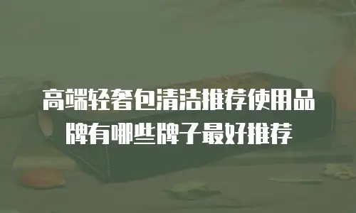 高端轻奢包清洁推荐使用品牌有哪些牌子最好推荐