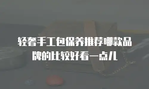 轻奢手工包保养推荐哪款品牌的比较好看一点儿