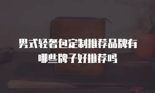 男式轻奢包定制推荐品牌有哪些牌子好推荐吗