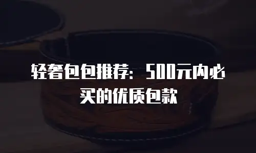 轻奢包包推荐：500元内必买的优质包款
