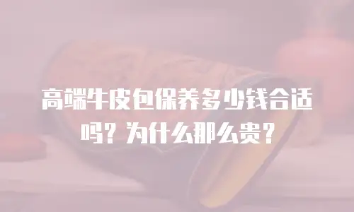 高端牛皮包保养多少钱合适吗？为什么那么贵？