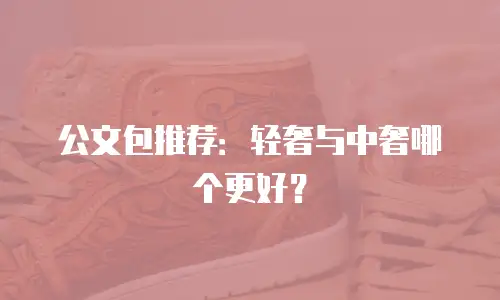 公文包推荐：轻奢与中奢哪个更好？