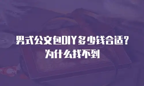 男式公文包DIY多少钱合适？为什么找不到