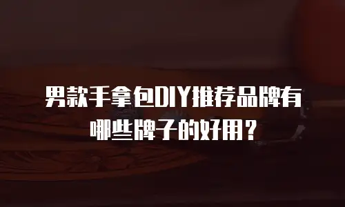 男款手拿包DIY推荐品牌有哪些牌子的好用？