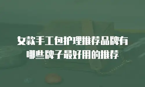 女款手工包护理推荐品牌有哪些牌子最好用的推荐