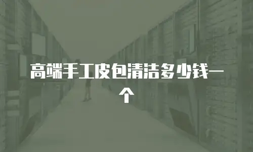 高端手工皮包清洁多少钱一个