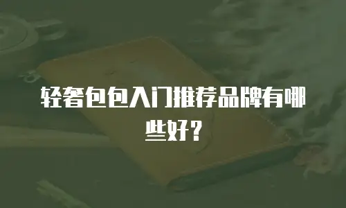 轻奢包包入门推荐品牌有哪些好？