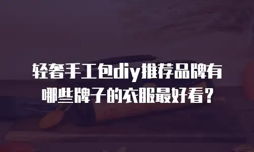 轻奢手工包diy推荐品牌有哪些牌子的衣服最好看？