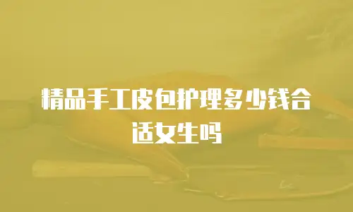 精品手工皮包护理多少钱合适女生吗