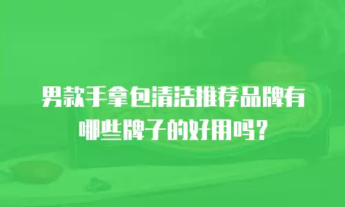 男款手拿包清洁推荐品牌有哪些牌子的好用吗？